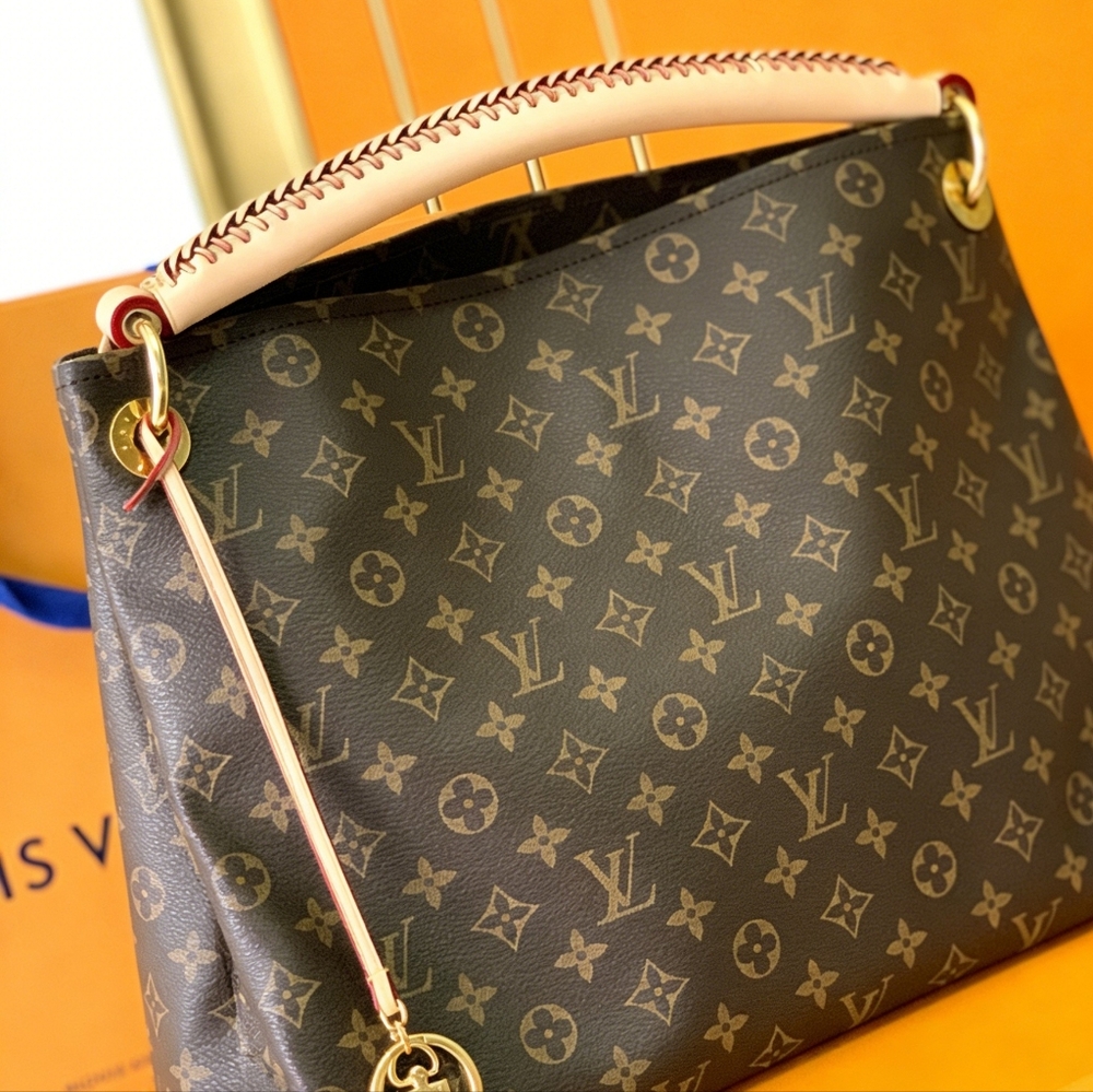 <AUTHENTIC>LV Artsy MM Monogram Canvas Tote Bag - Picture 3 of 6